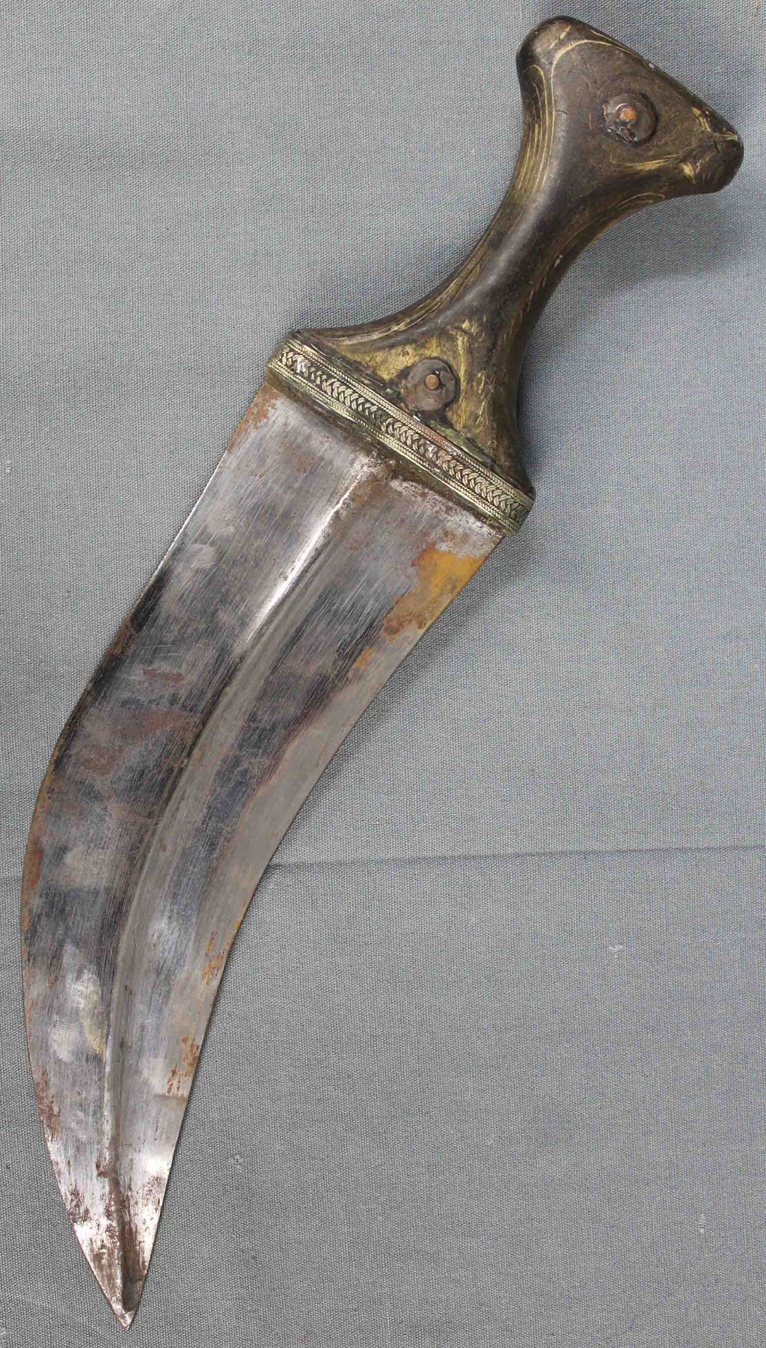 Jambia curved dagger. Arabia. Antique, around 150-250 years old. - Bild 6 aus 14