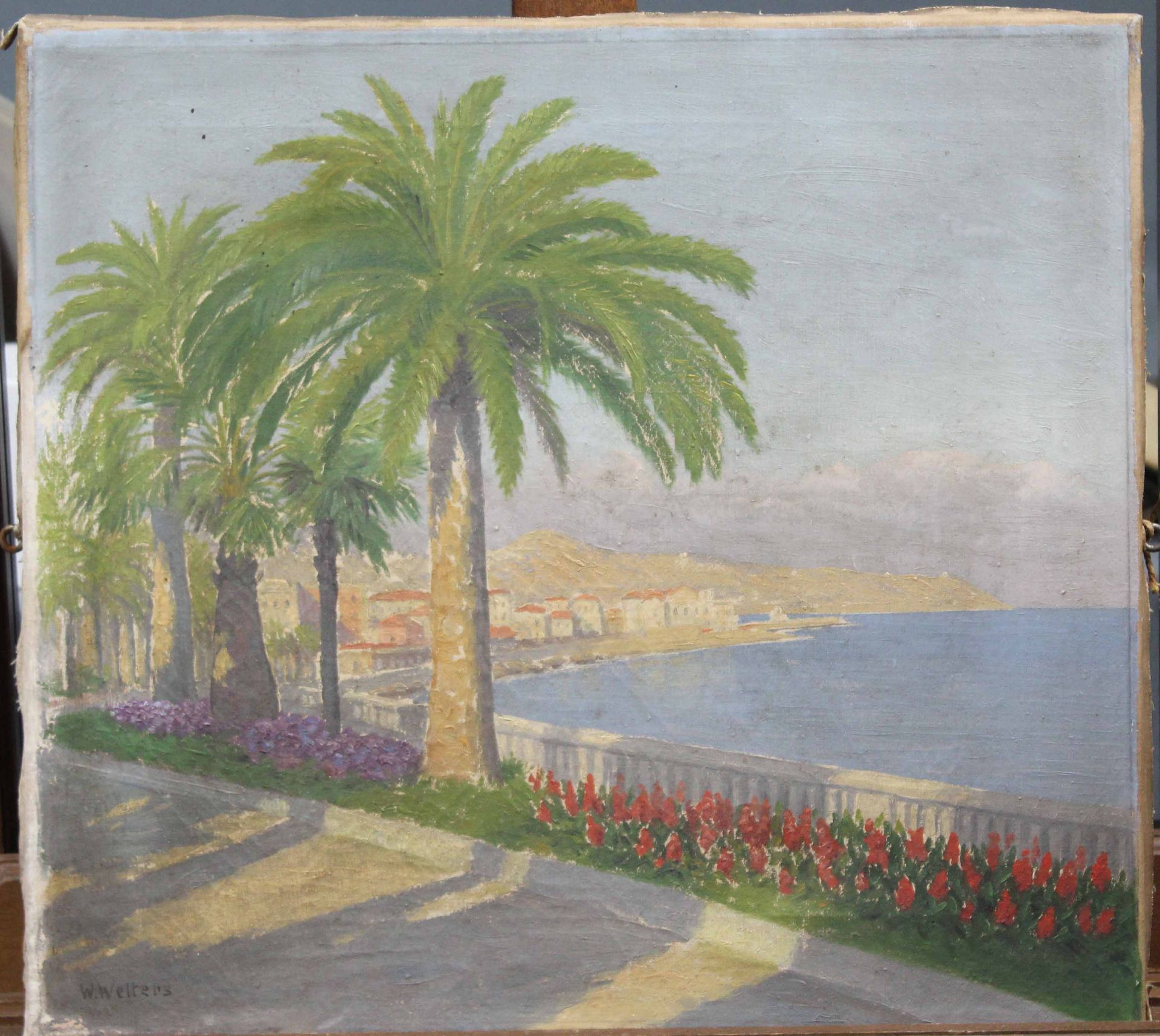 Willem WELTERS (1881 - 1972). Coast, probably Mediterranean.