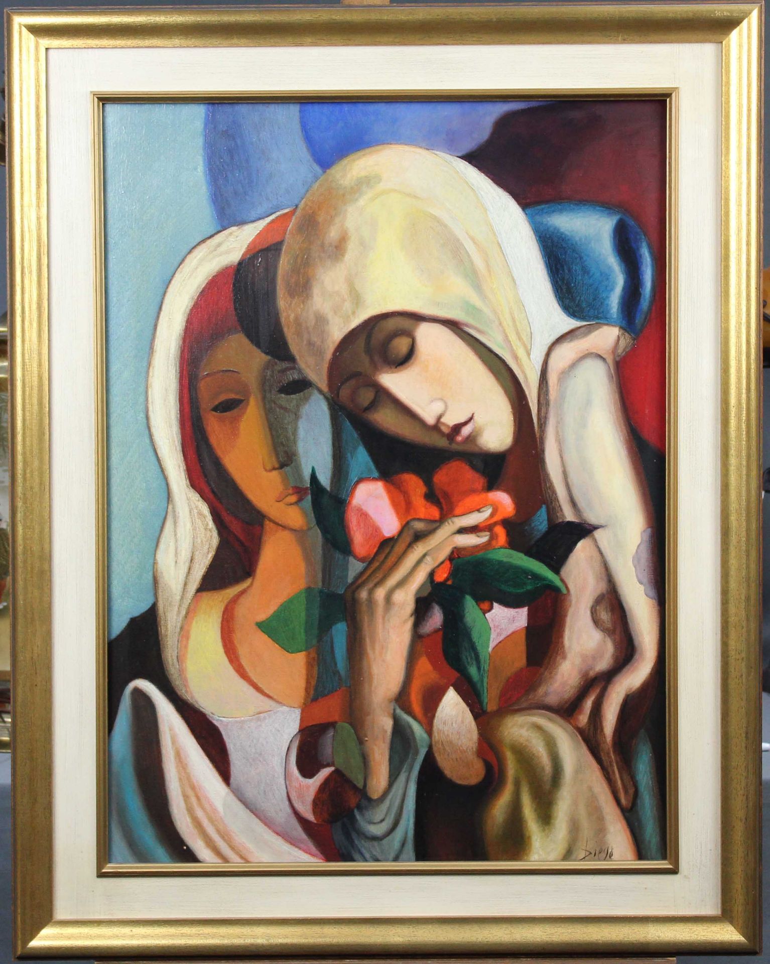 Antonio Diego VOCI (1920 - 1985). "Femmes aux Fleurs" - Image 5 of 12