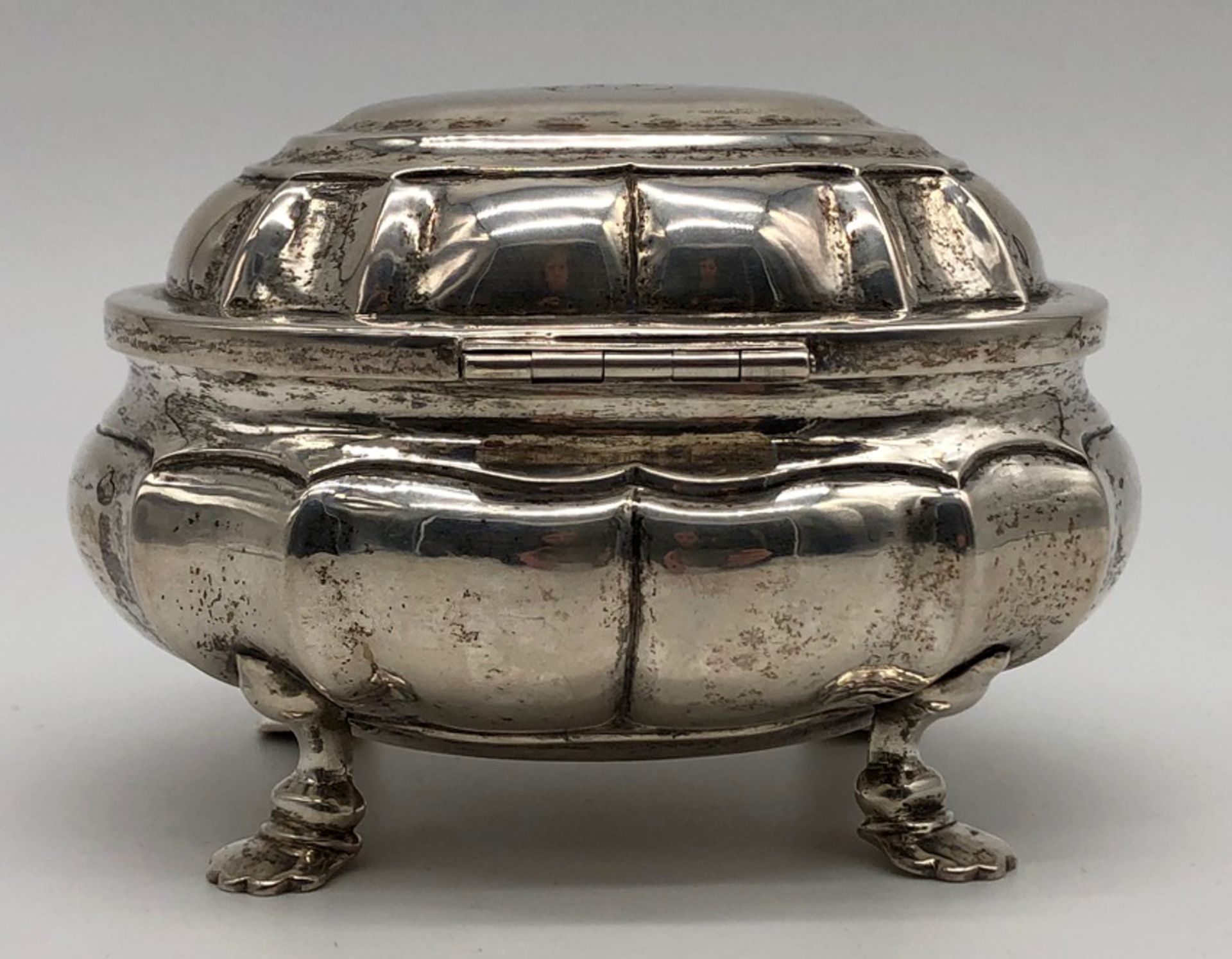 Sugar bowl silver, tested. Gilded inside. - Image 5 of 11