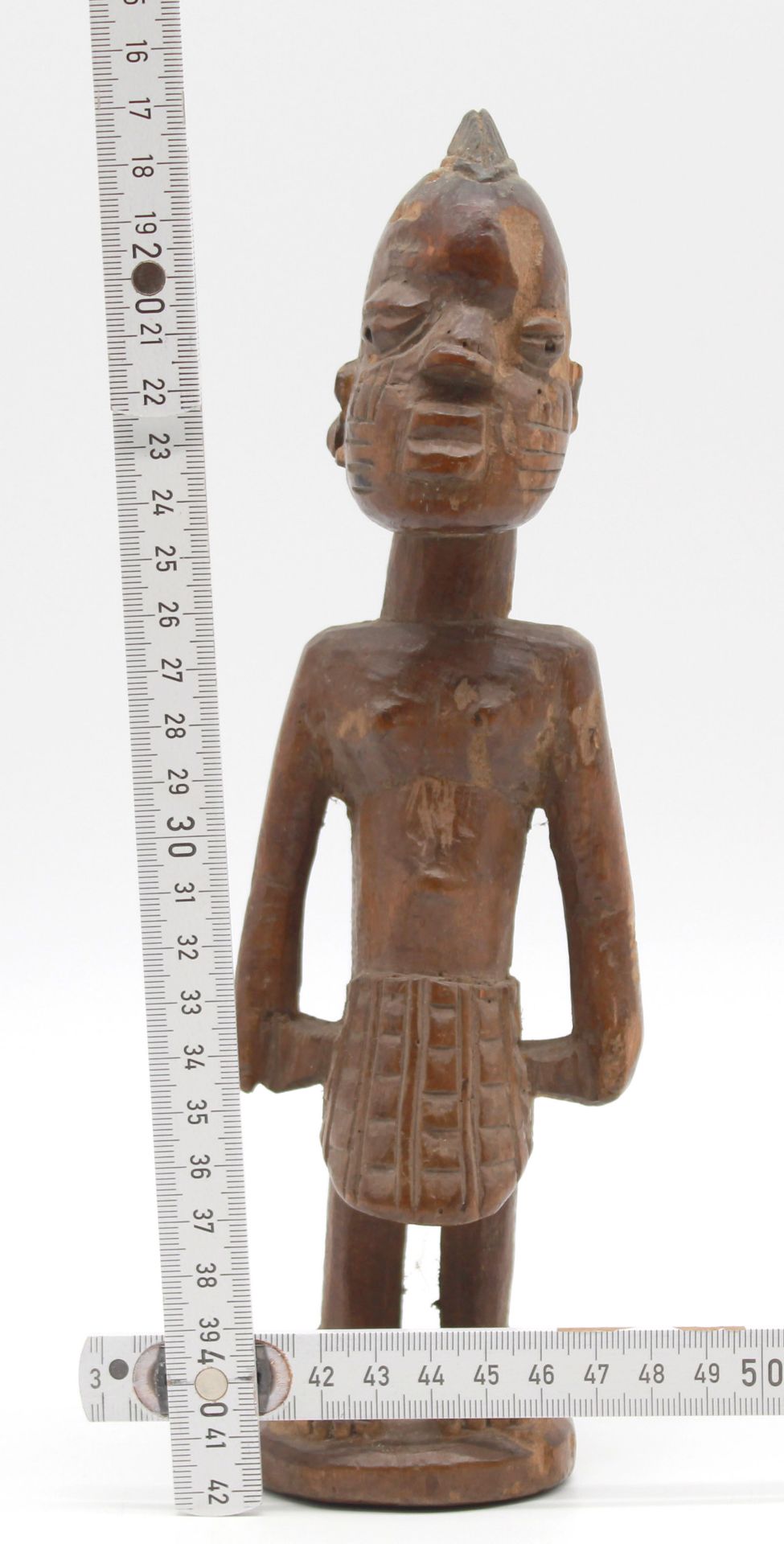 Figure. Man. Probably Yoruba, Nigeria, West Africa. 26 cm high - Image 7 of 7