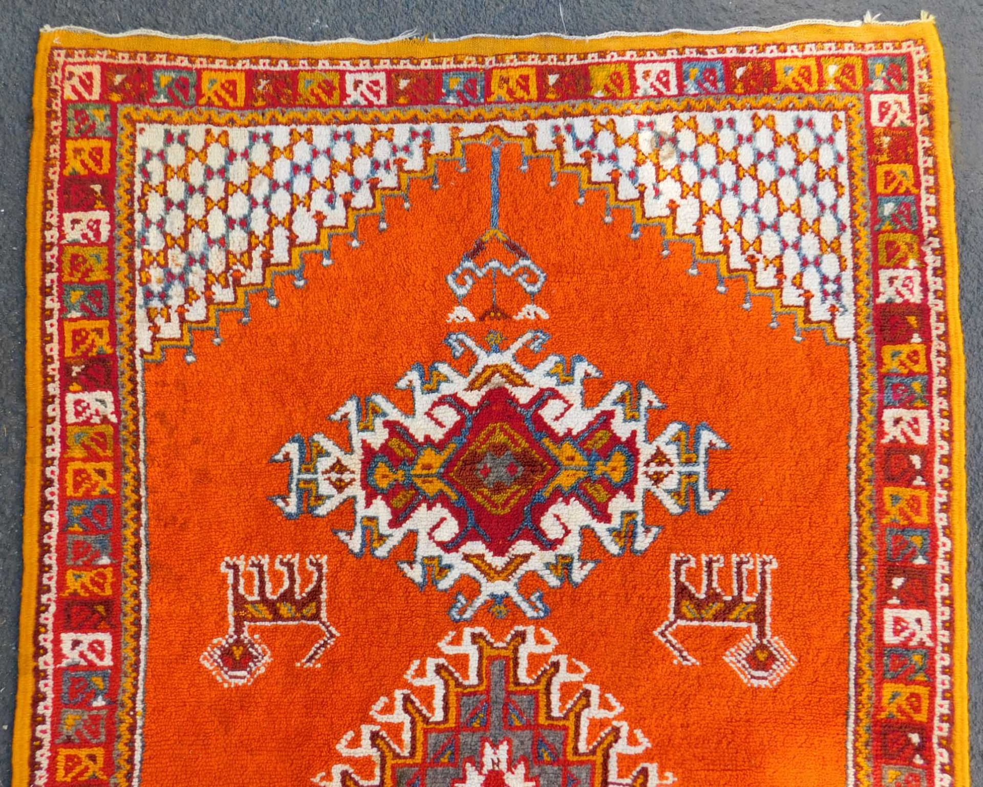 Morocco tribal rug. Approx. 40 - 60 years old. - Image 4 of 5