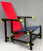 Cassina Red and Blue. Chair.