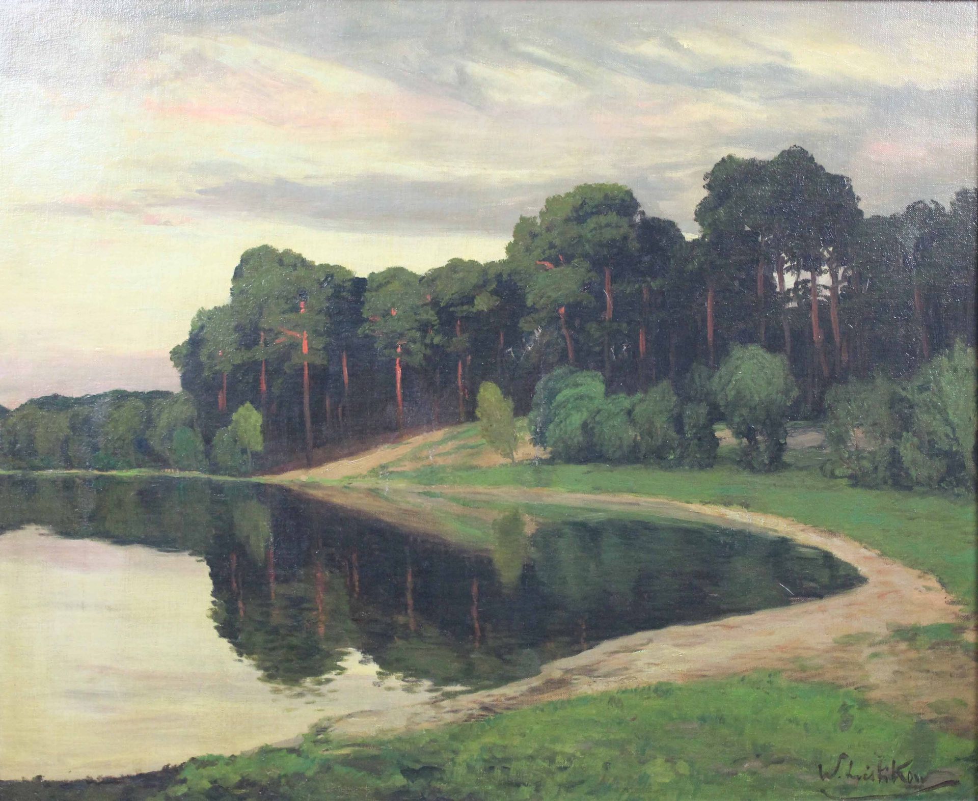 Walter LEISTIKOW (1865 - 1908). "Grunewaldsee"