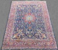 Kirman Persian carpet. Iran. Antique. Around 80 - 120 years old.
