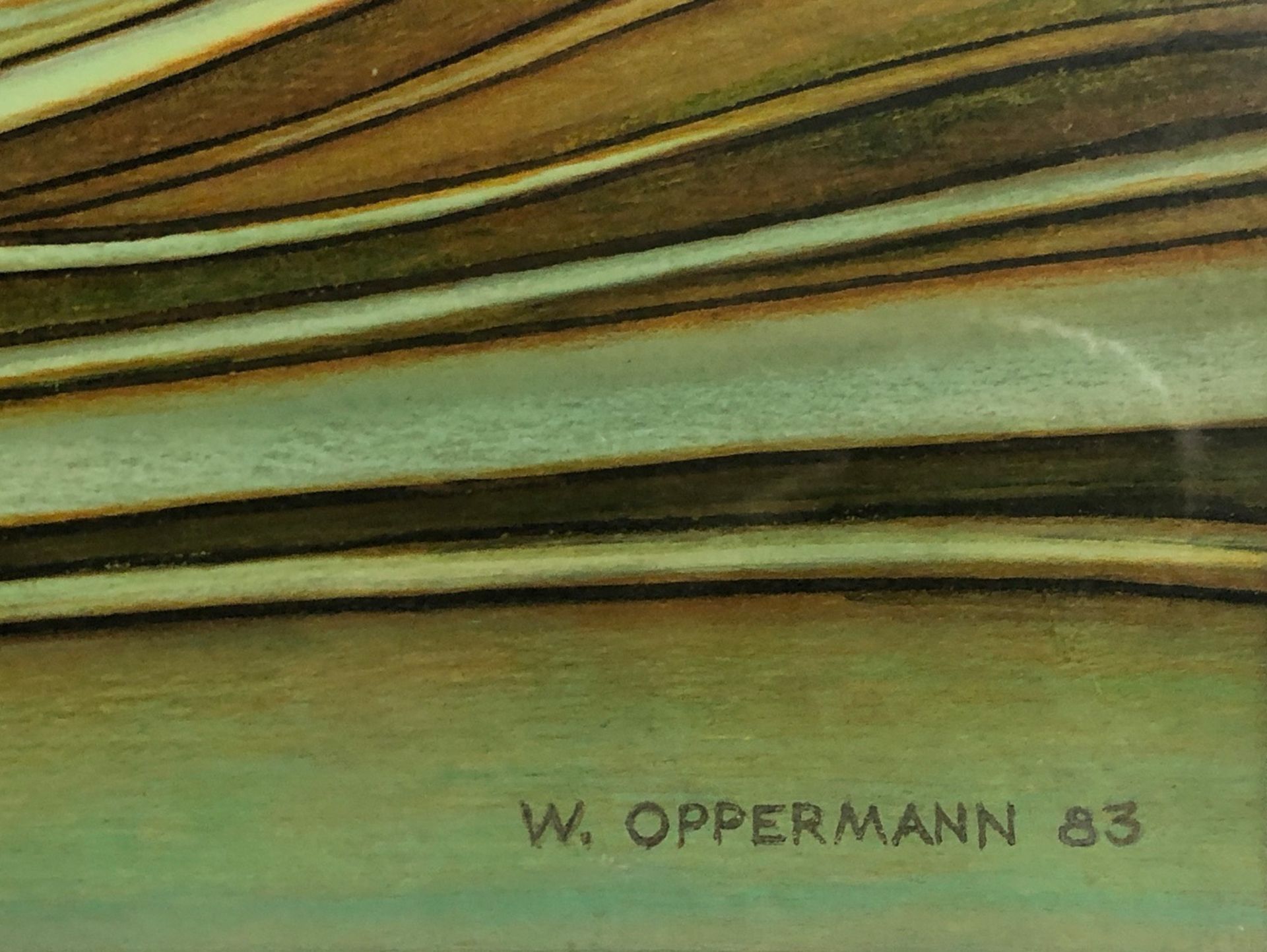 Wolfgang OPPERMANN (1944 - 2018). 7 works. Partly chalk. Partly pencil drawings. - Bild 4 aus 16