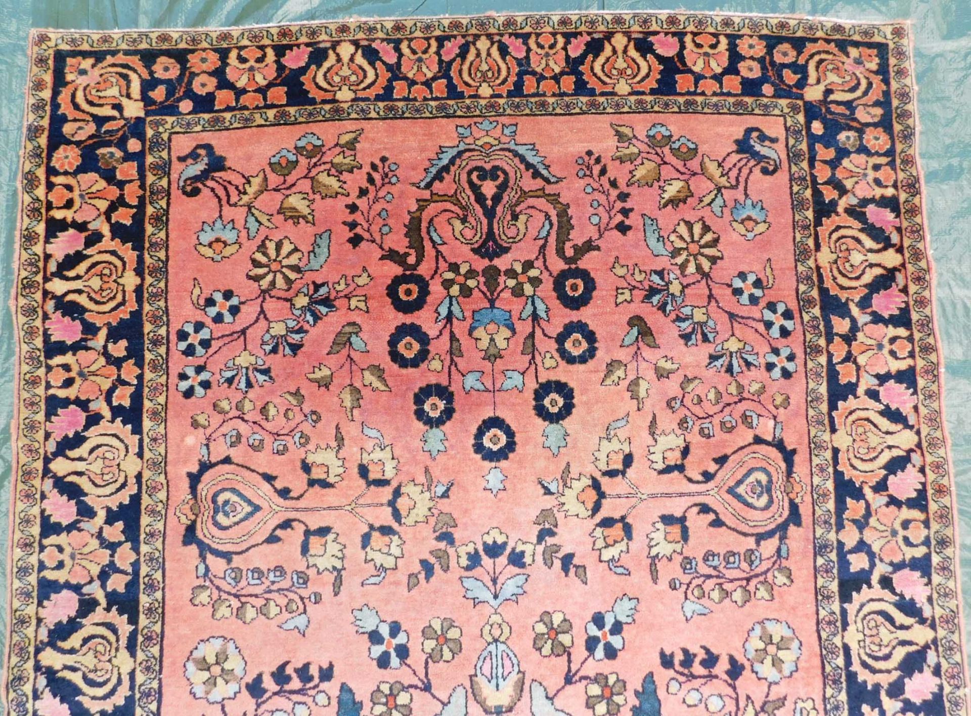 Saruk Farahan. Persian carpet. Iran, about 100 - 120 years old. - Bild 4 aus 7