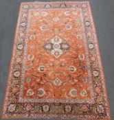 Tabriz silk, Persian carpet. Iran. Antique, around 120-150 years old.