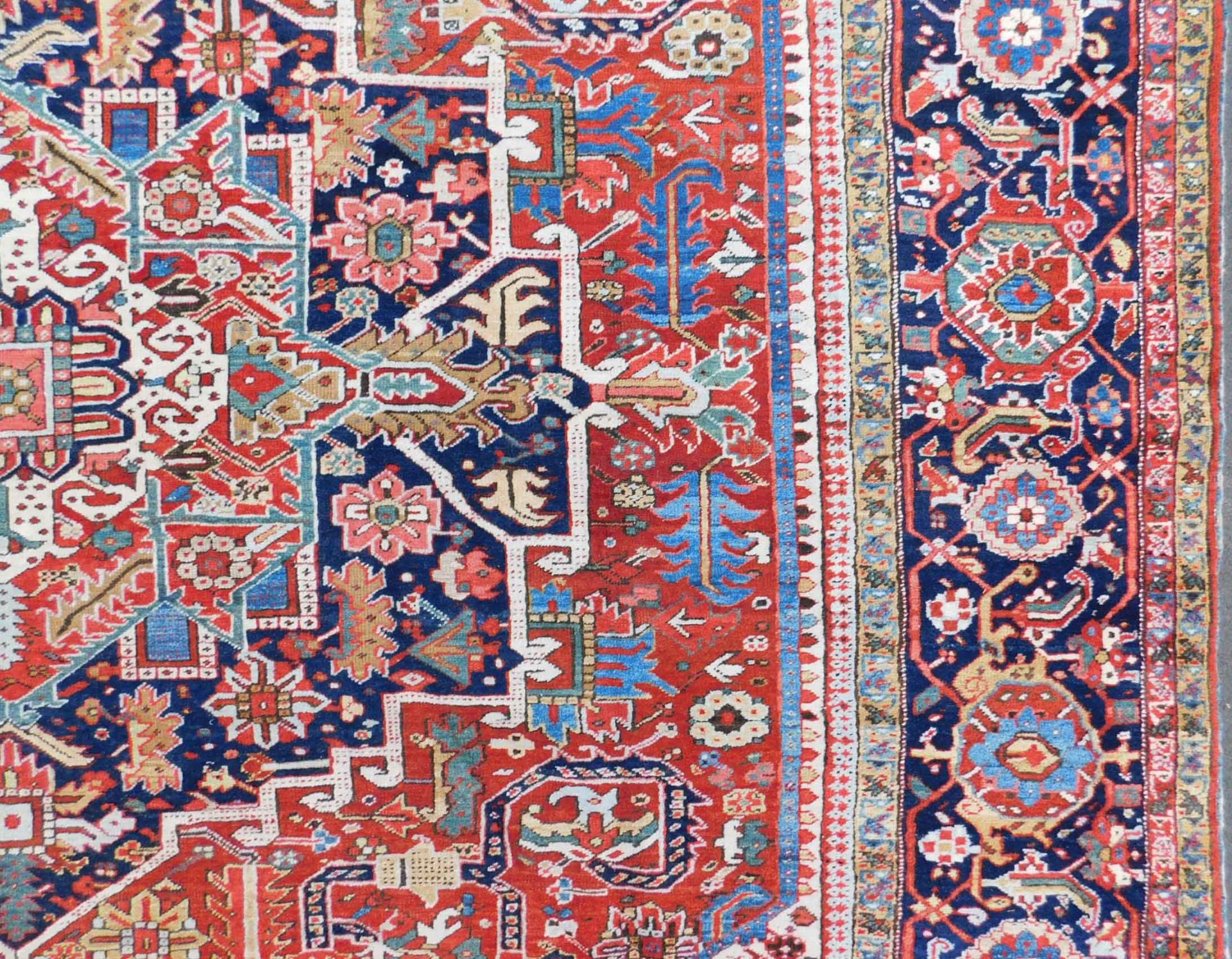 Heriz Persian carpet. Iran. Around 80 - 120 years old. - Bild 13 aus 15