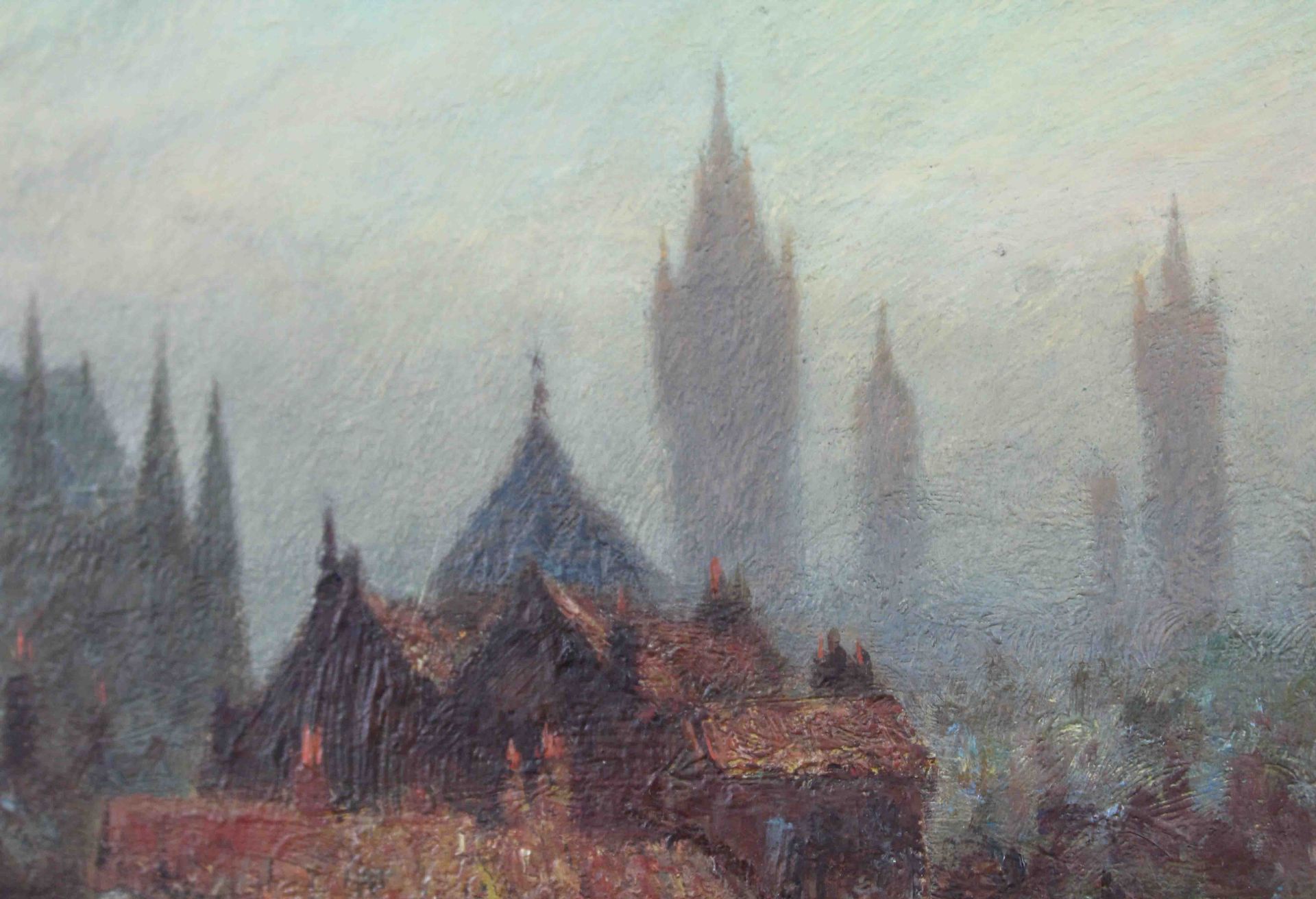 Vincent Philip YGLESIAS (1845 - 1911). Romantic city view. - Bild 5 aus 8