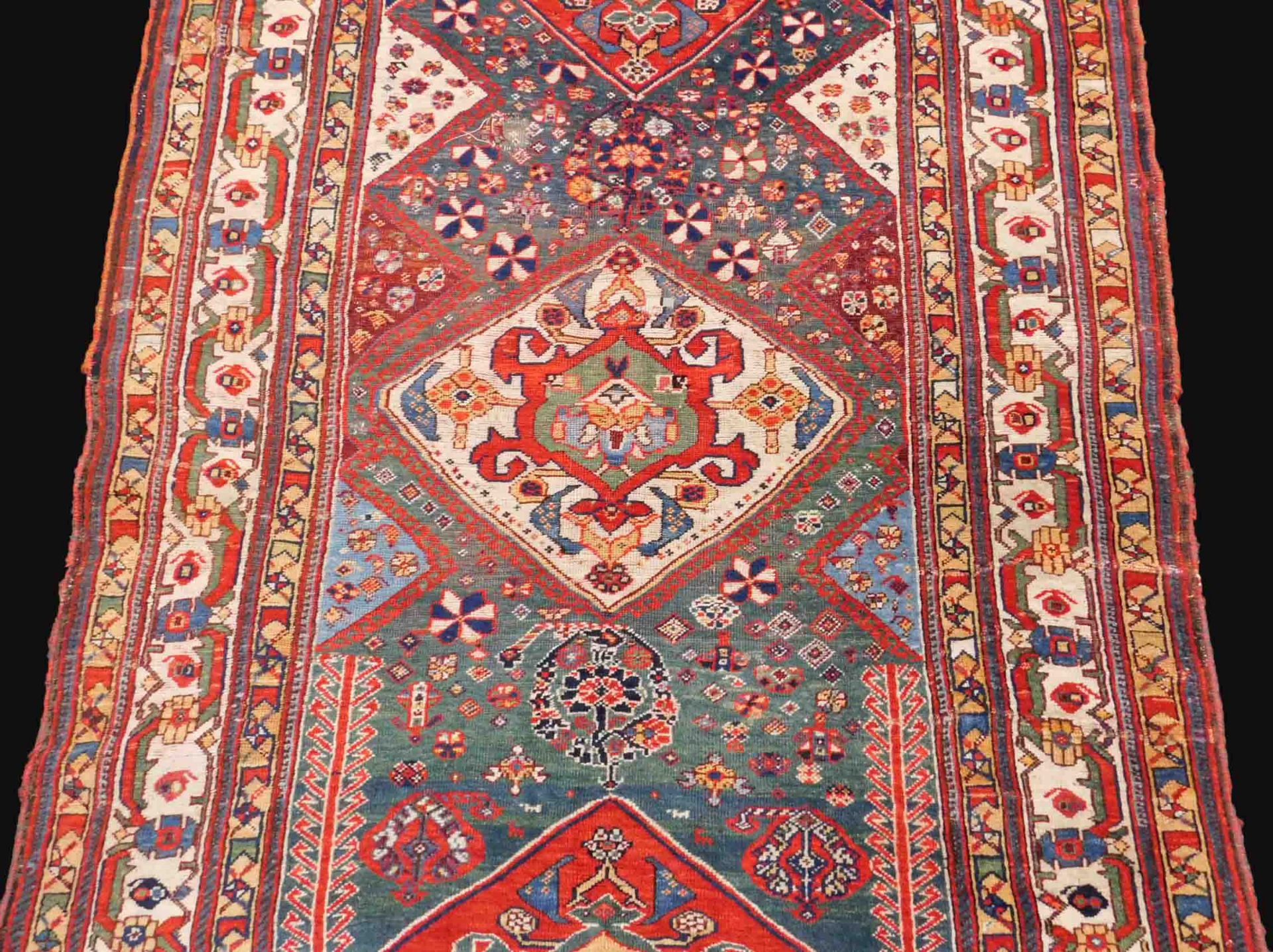 Qashqai Persian carpet. Iran. Antique, around 120-160 years old. - Bild 3 aus 9