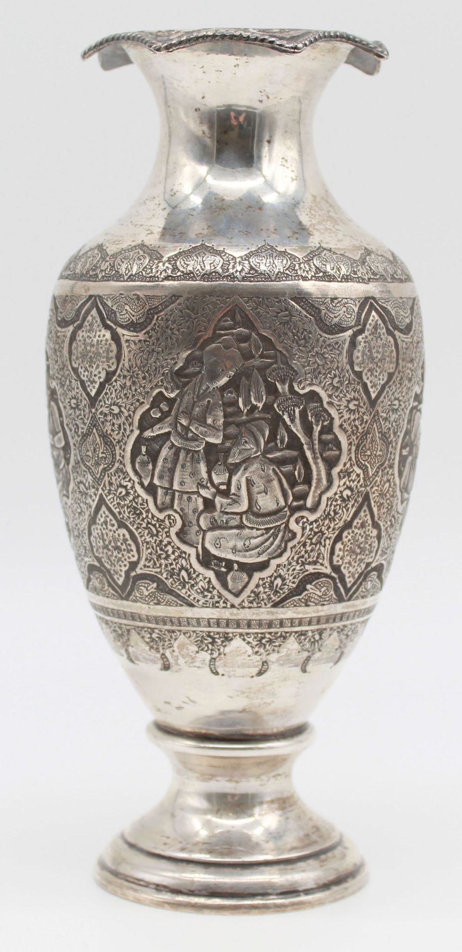 Vase, silver. Probably Isfahan, Iran. Old.