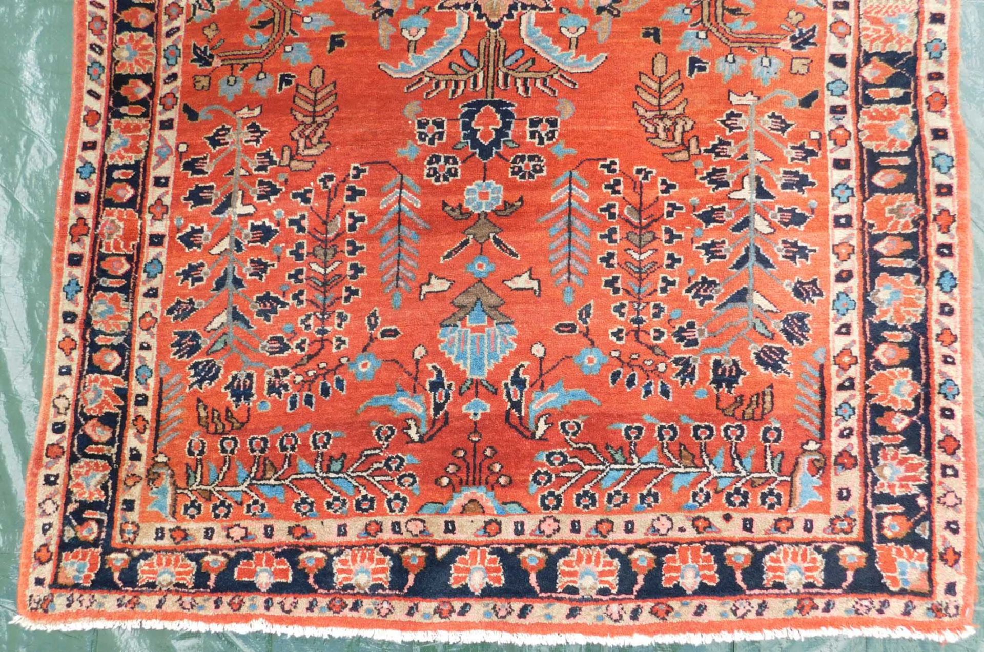 Mohajaran Saruk Persian carpet. Iran, about 90 - 110 years old. - Image 2 of 6