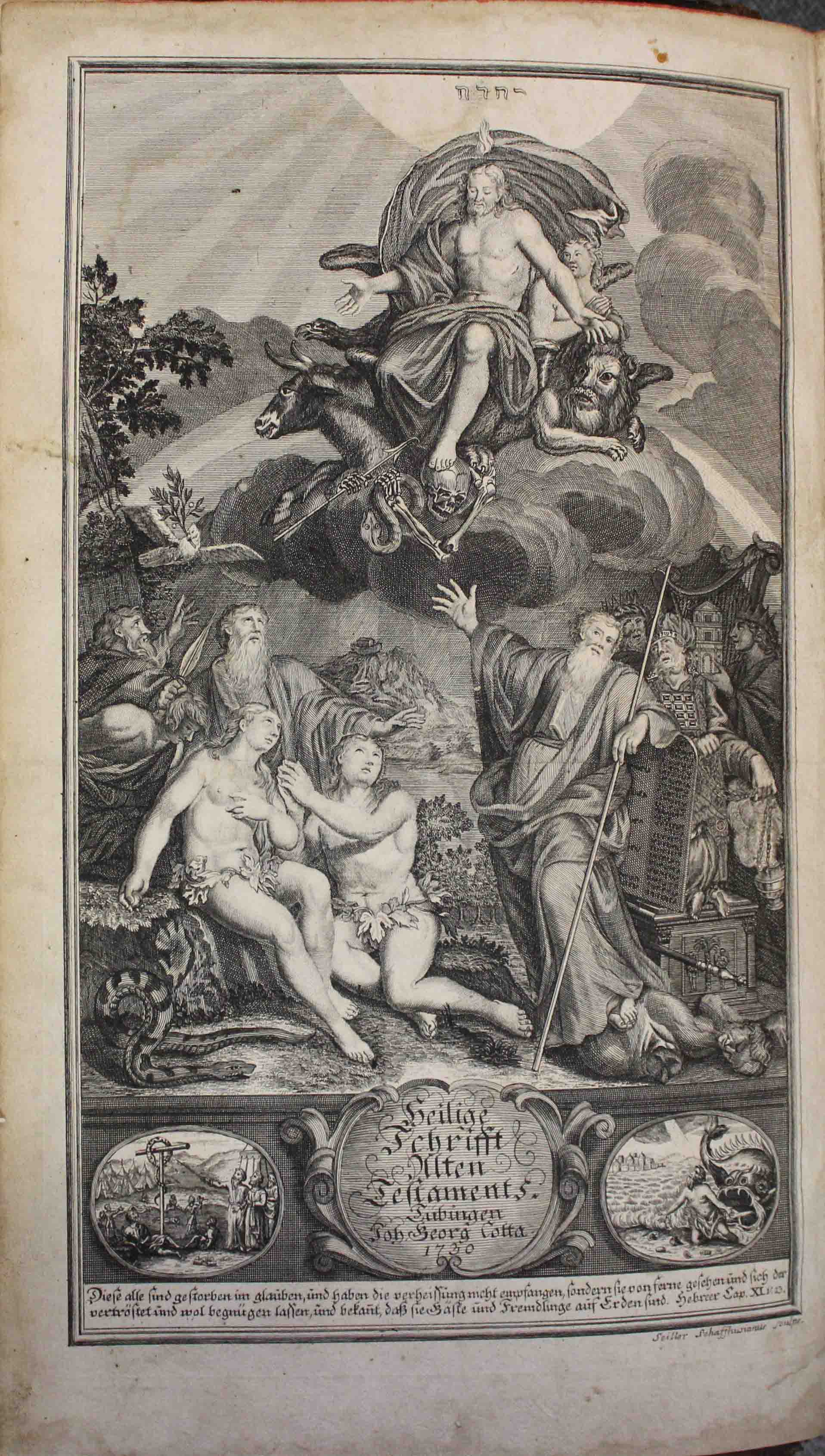 Luther Bibel. Tübingen, 1729. Publisher: Christoph Matthäus Pfaff. - Image 3 of 22