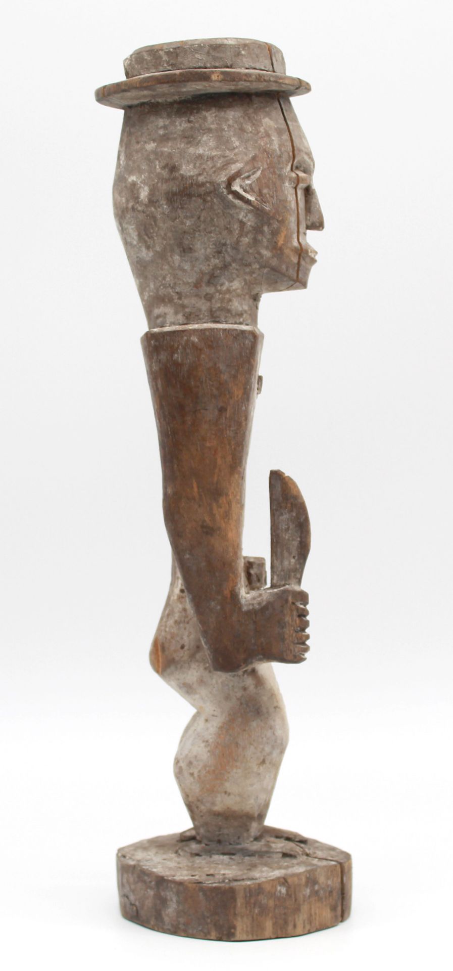 Male figure with sword and western hat. Probably the Congo Basin. - Image 5 of 8