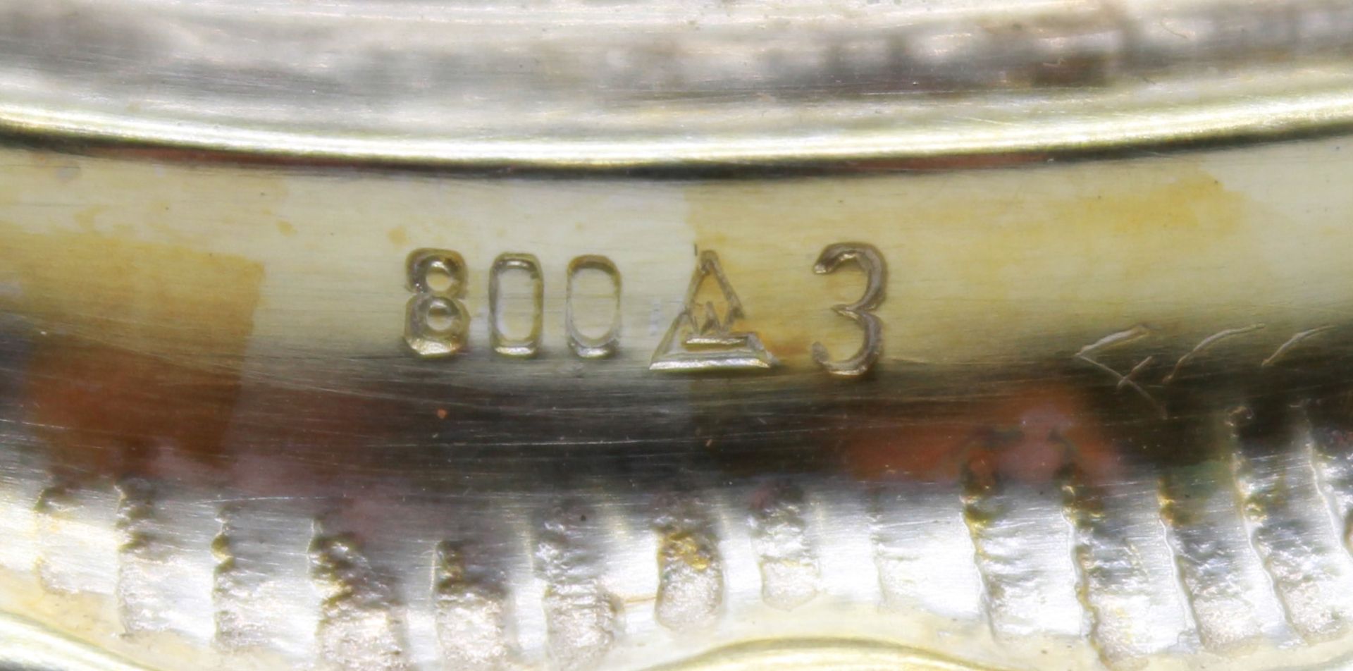 Candlestick, silver 800. 5 flames. Hallmarks. - Image 7 of 15