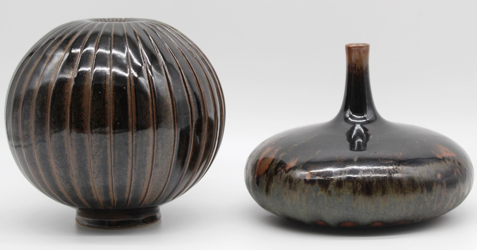 Horst KERSTAN (1941 - 2005). 3 objects stoneware / ceramic glazed. - Image 12 of 18
