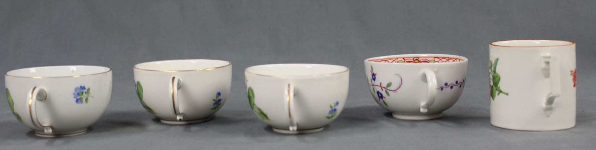 Set of porcelain. Old. Also Meissen and Nymphenburg. - Image 11 of 17