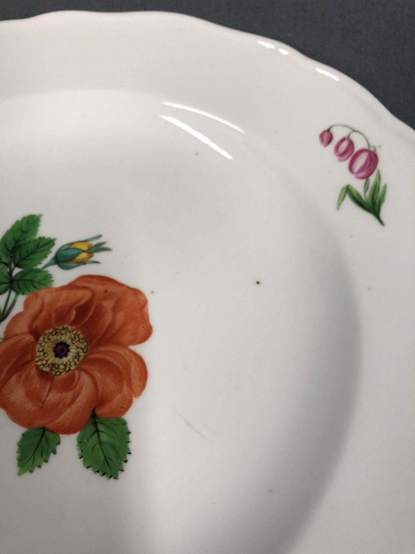 7 Meissen plates. Different decors. Partly with sanding marks. - Image 8 of 18