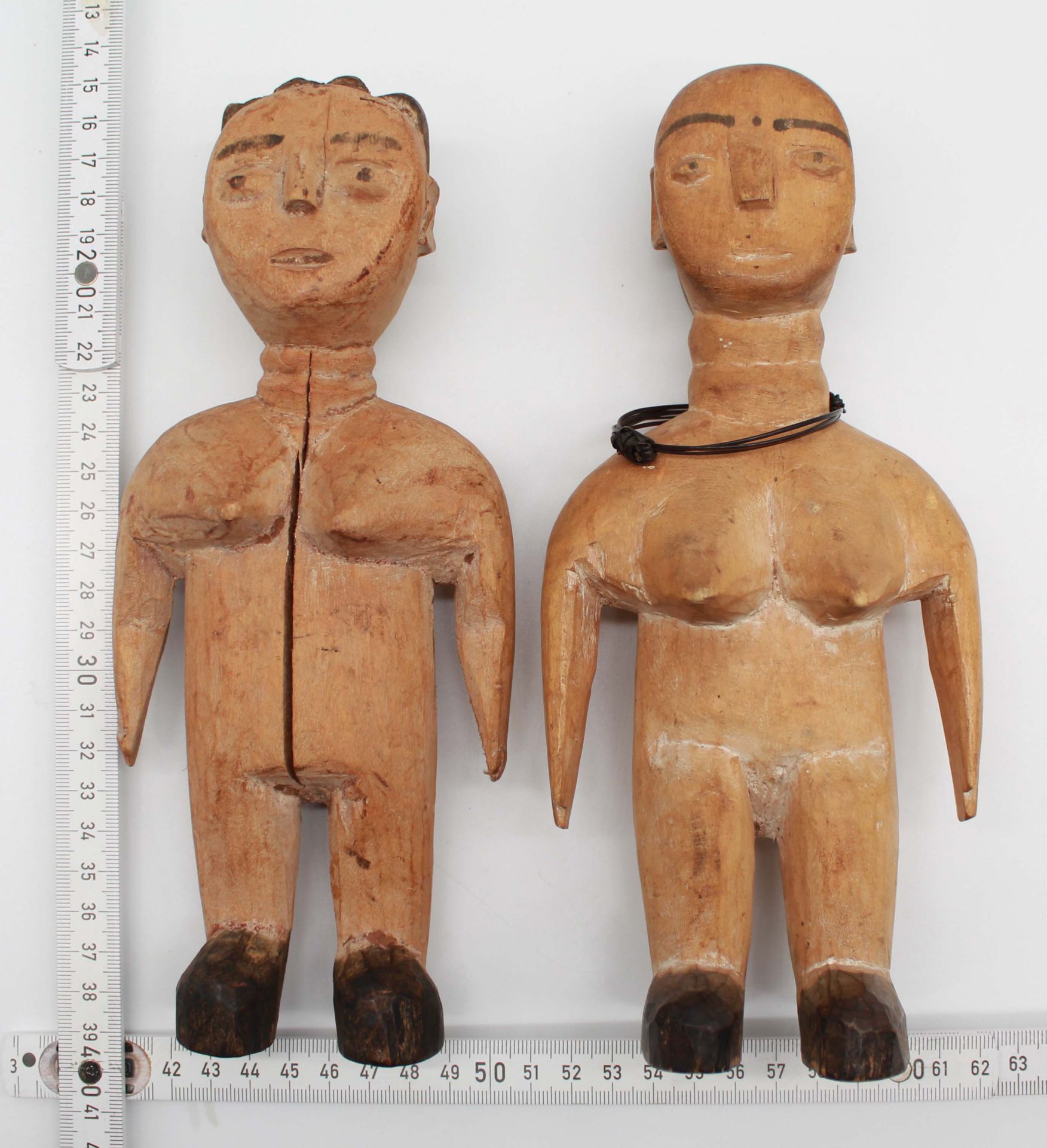 2 fertility figures. Probably Fante (Akan) Ghana. West Africa. - Image 7 of 10