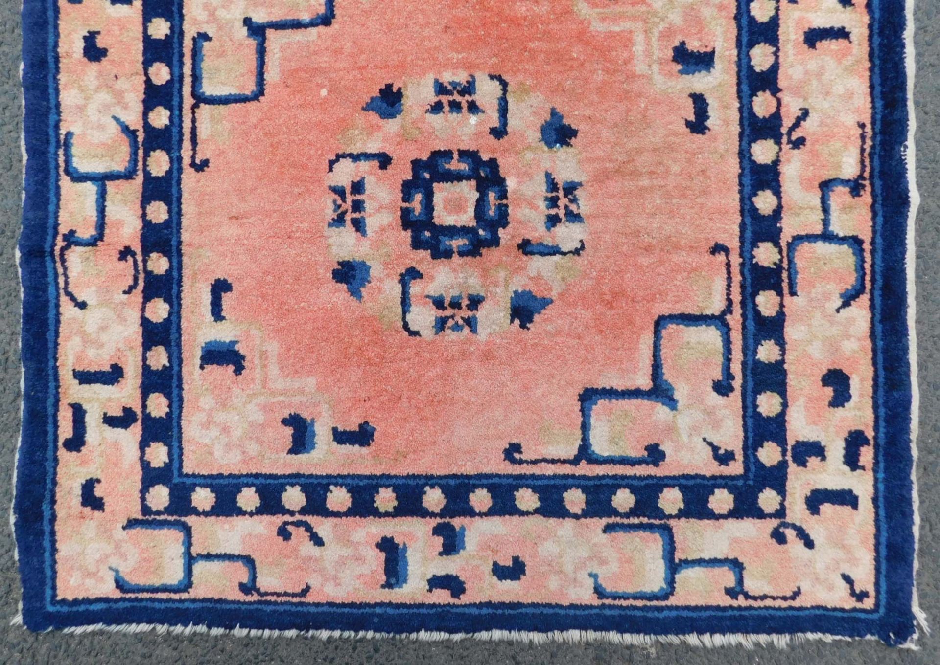 Baotou, Paotou Seat carpet. Antique, around 100 - 150 years old. - Image 2 of 4