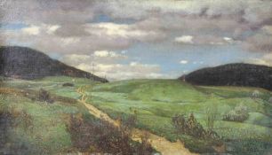 Hans THOMA (1839 - 1924). Country road. 1916.