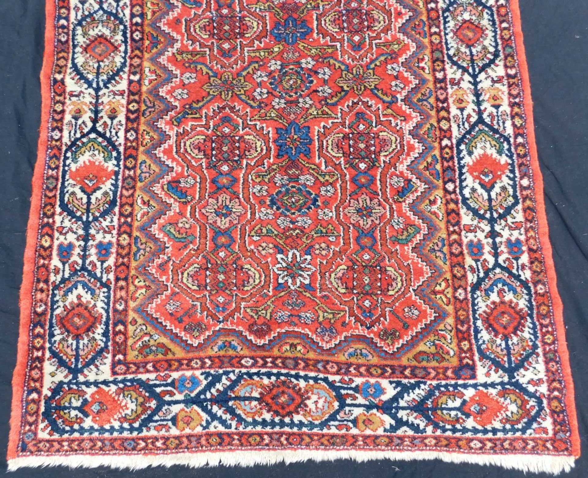 Hamadan Persian carpet. Iran. Antique, around 80 - 120 years old. Natural colors. - Image 2 of 4