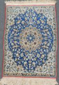 Nain "Tudesh" Persian carpet. Iran. Extremely fine weave.