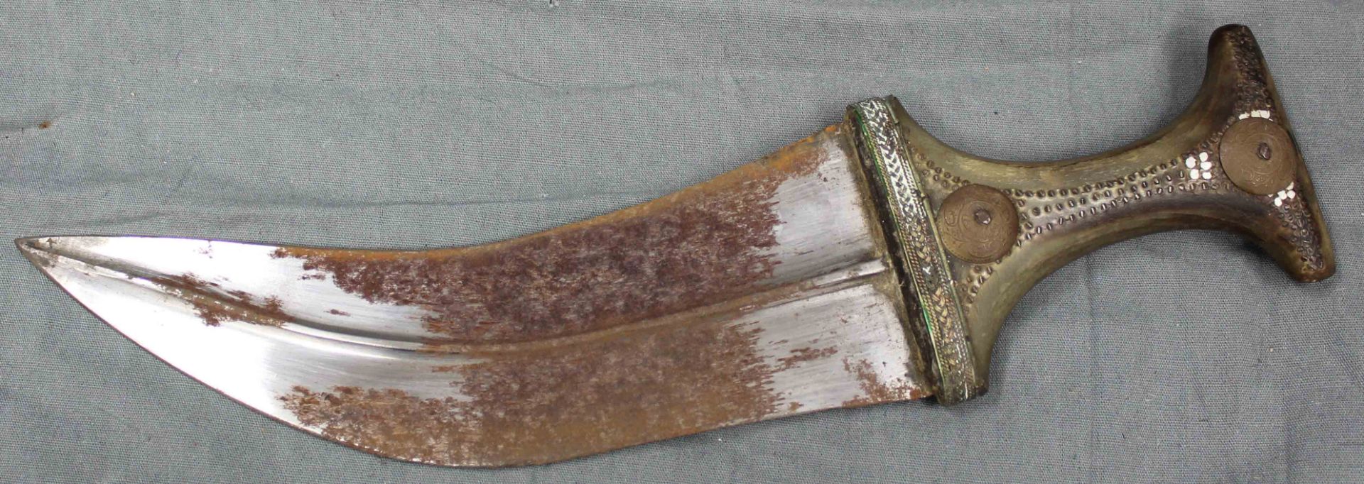 Jambia curved dagger. Arabia. Antique, around 150-250 years old. - Bild 9 aus 10