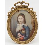 MINIATURE. Louis XVII (1789) after Alexander KUCHARSKI (1741 - 1819).