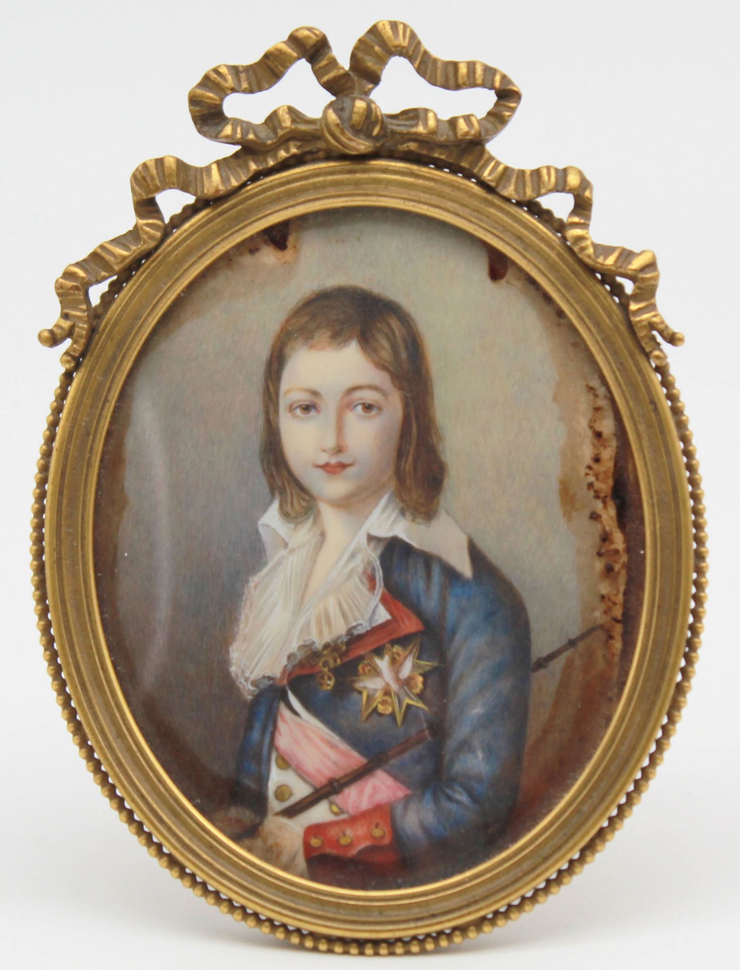 MINIATURE. Louis XVII (1789) after Alexander KUCHARSKI (1741 - 1819).