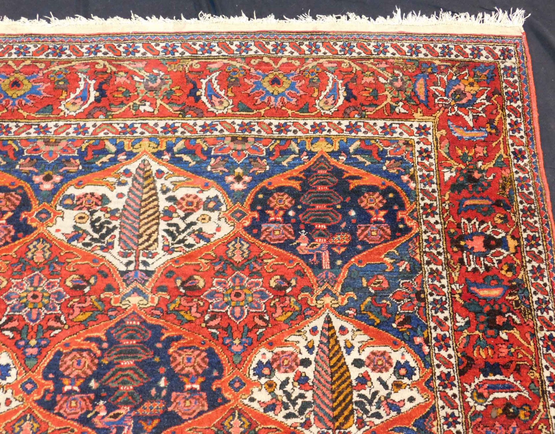 Bakhtiar Persian carpet. Field carpet. Iran. Around 80 - 100 years old. - Image 5 of 8