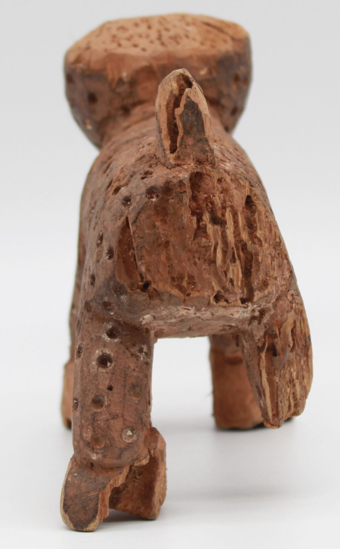 Animal figure. Leopard? Probably West Africa. 20 cm long. - Bild 3 aus 7