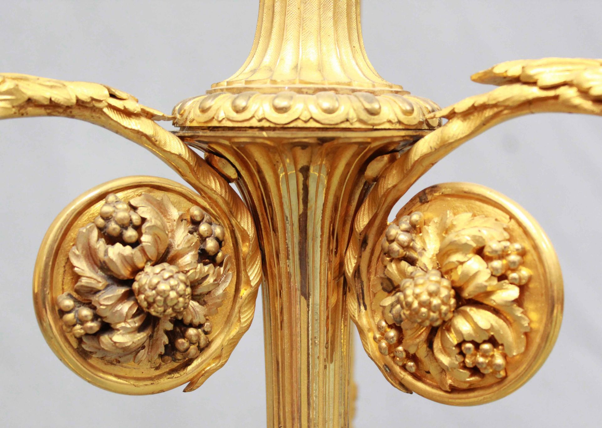 Two floor lamps. Bronze D'Ore frame. Glass, cold painted. - Image 20 of 24