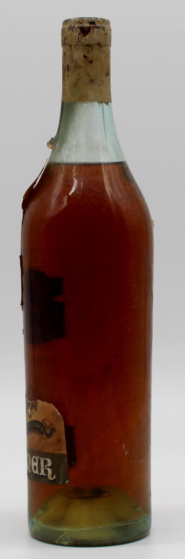 Brandy Brommer, bottle of pre-war glass, mouth-blown, 0.7 l. - Image 5 of 11