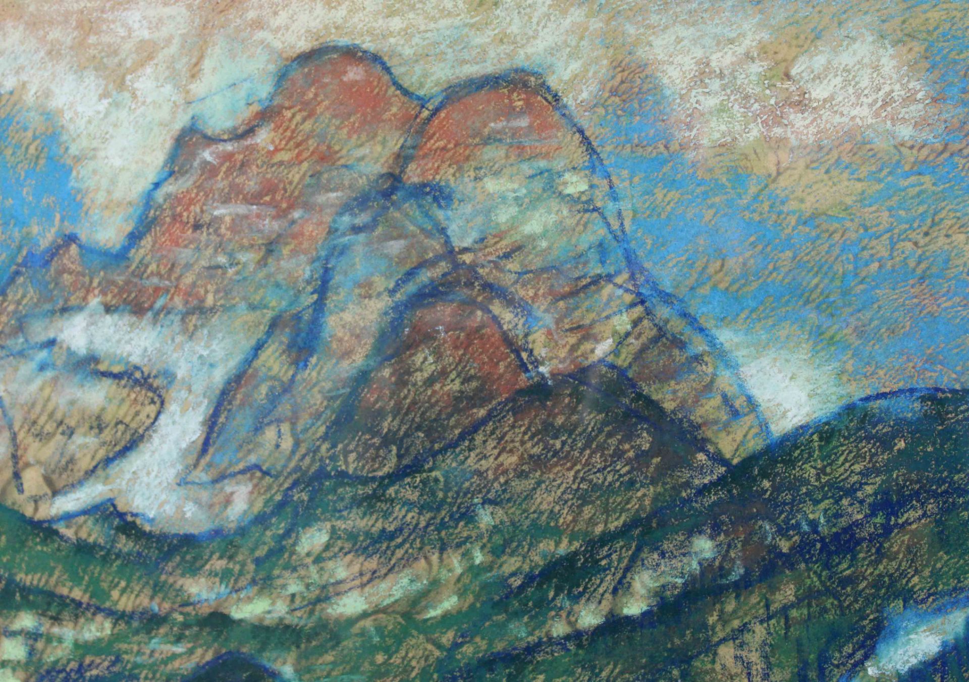 Pedro FLORES (1897 - 1967). Mountains. - Image 3 of 6