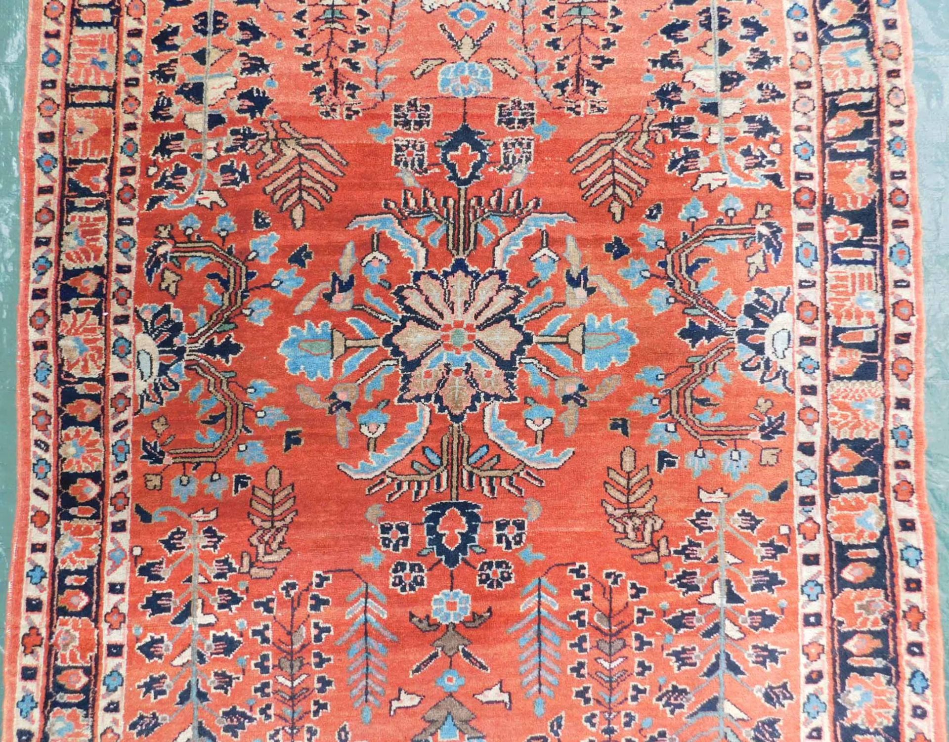 Mohajaran Saruk Persian carpet. Iran, about 90 - 110 years old. - Image 3 of 6