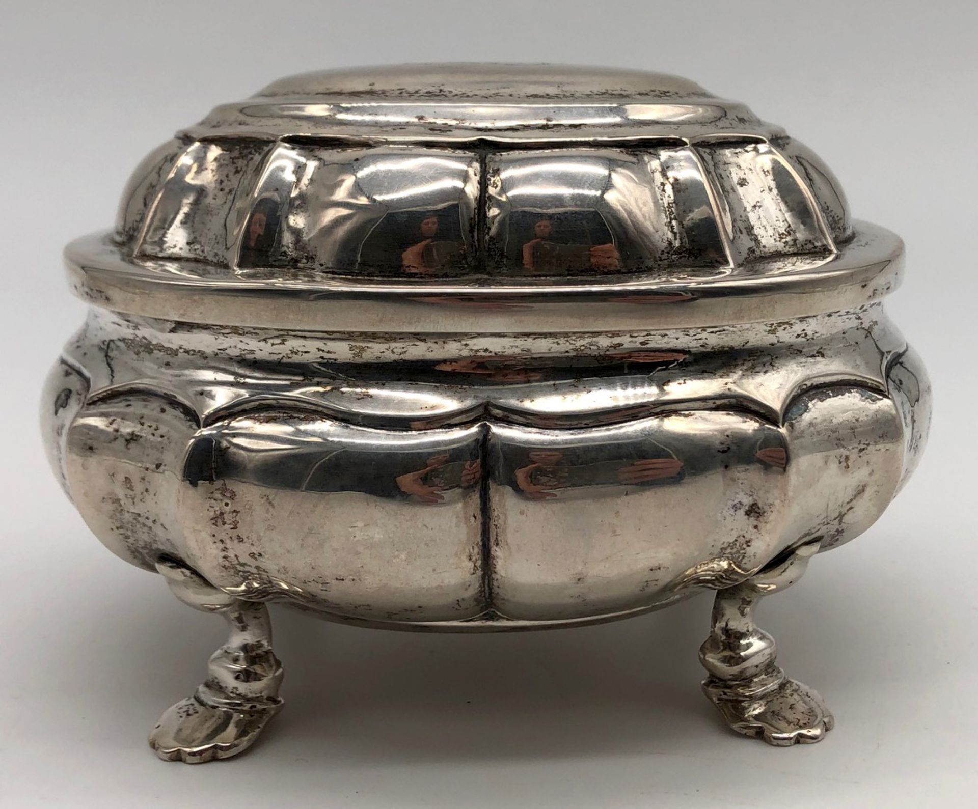 Sugar bowl silver, tested. Gilded inside. - Image 2 of 11