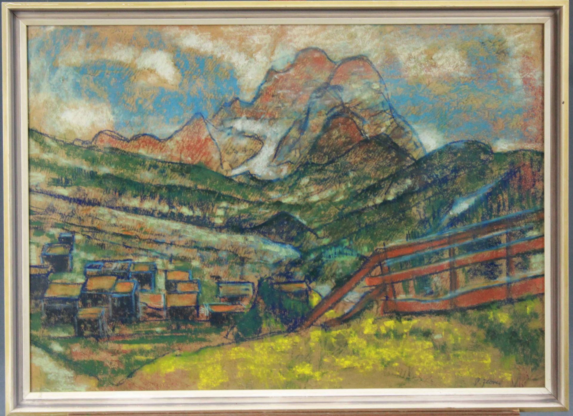 Pedro FLORES (1897 - 1967). Mountains. - Image 6 of 6