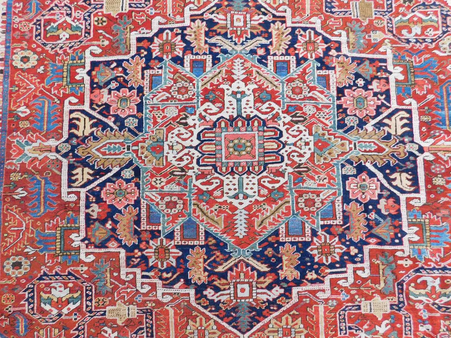 Heriz Persian carpet. Iran. Around 80 - 120 years old. - Bild 12 aus 15