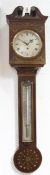 Wall clock with thermometer. "J. Somalvico Co. London".