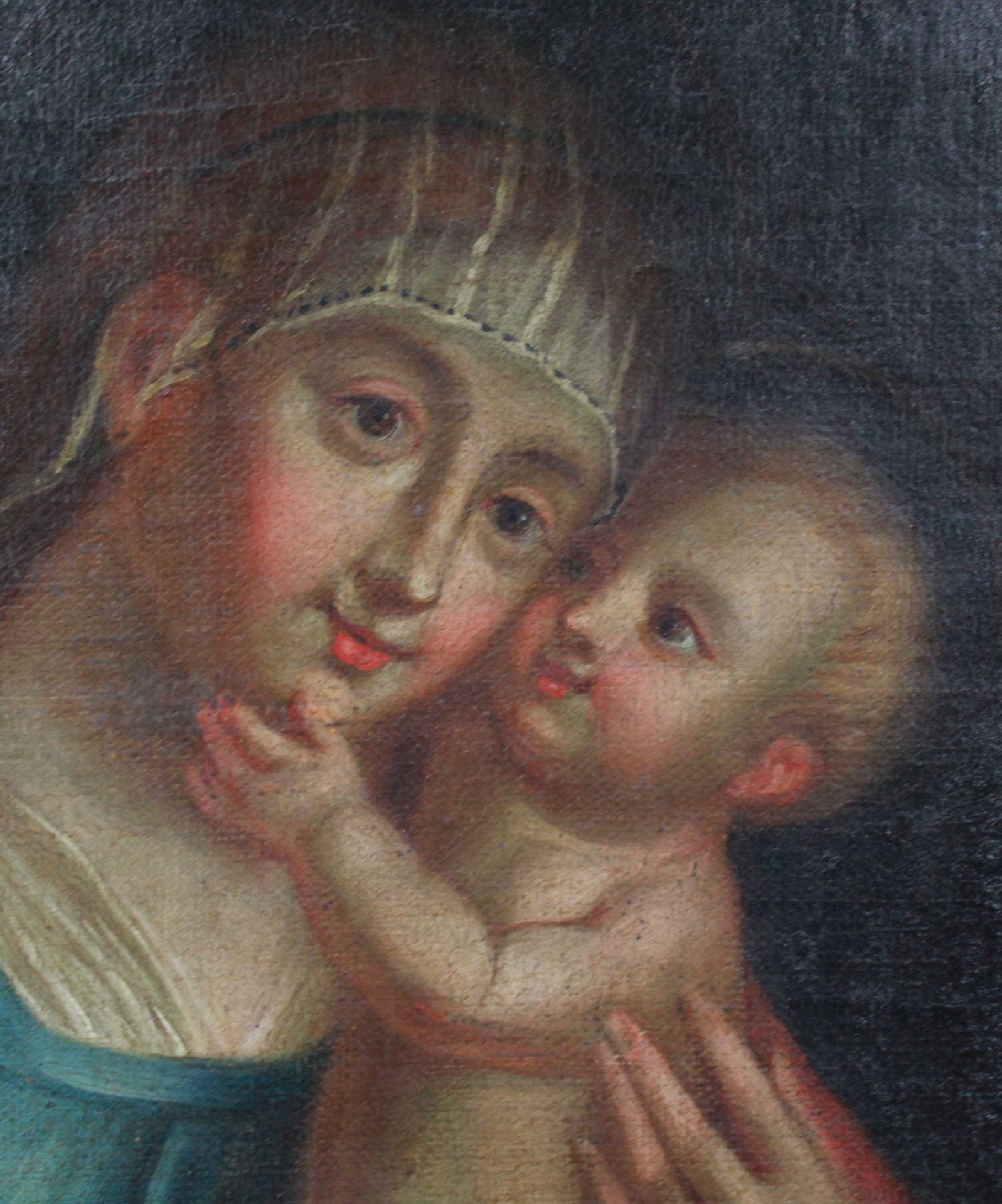 UNSIGNED (XVII - XVIII). Mary with Jesus. - Image 2 of 7