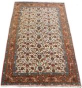 Qom Persian carpet. Iran. Fine weave.