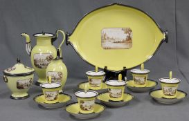 Nymphenburg porcelain. Mocha - Service. Around 1900.