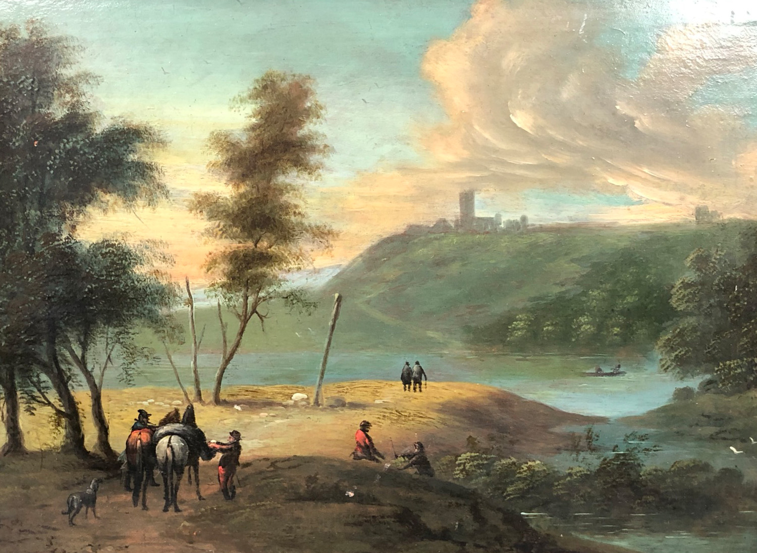 Christian Georg I SCHÜZ (1718 - 1791). Weite Rheinlandschaft.