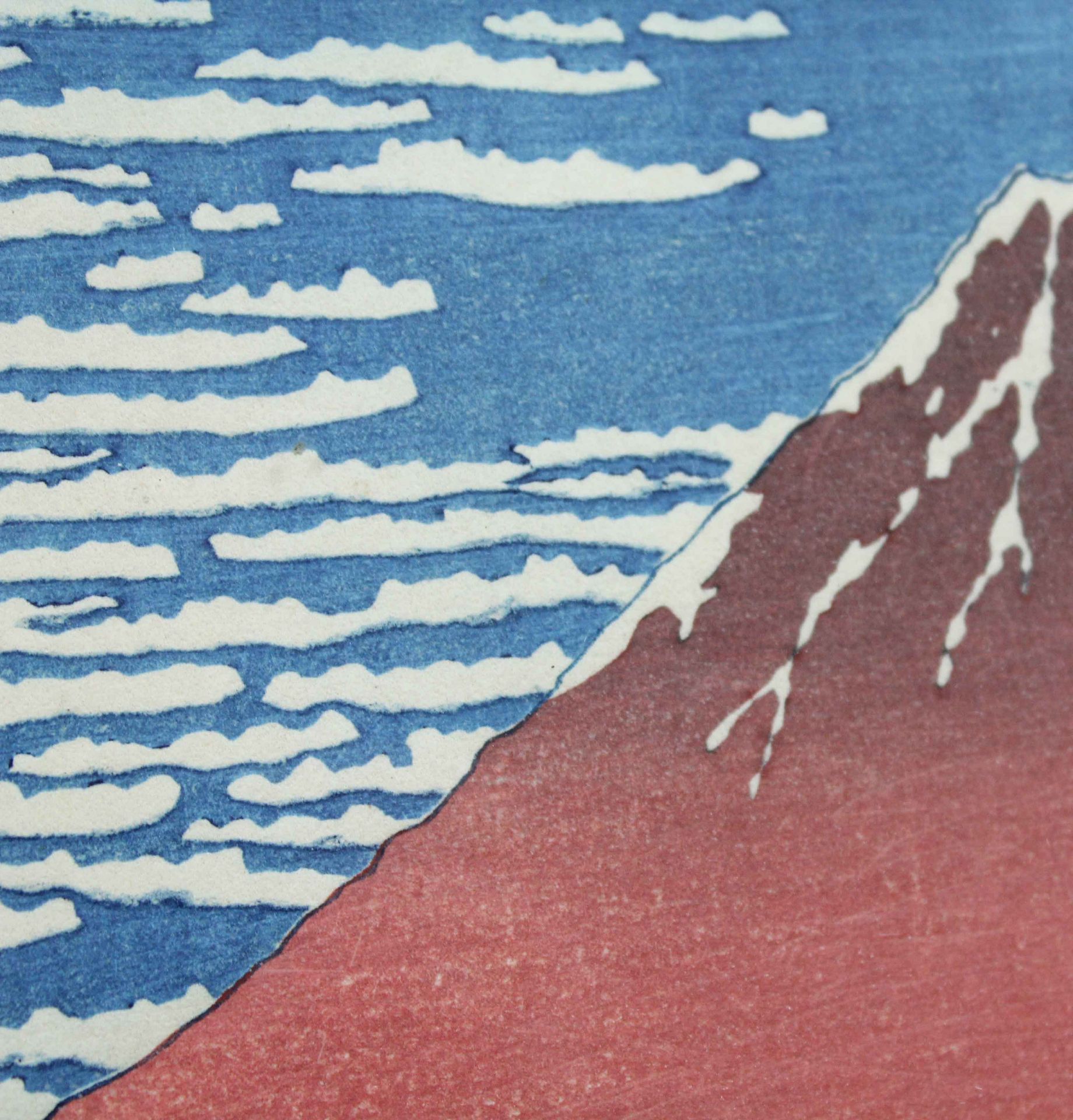 After HOKUSAI (1760 -1849). "Gaifu Kaisei", South wind, clear weather. - Image 3 of 5