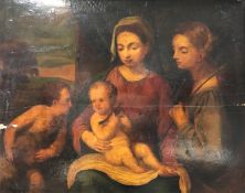 UNSIGNED (XVI - XVII). Mary, Jesus, Elisabeth and John.
