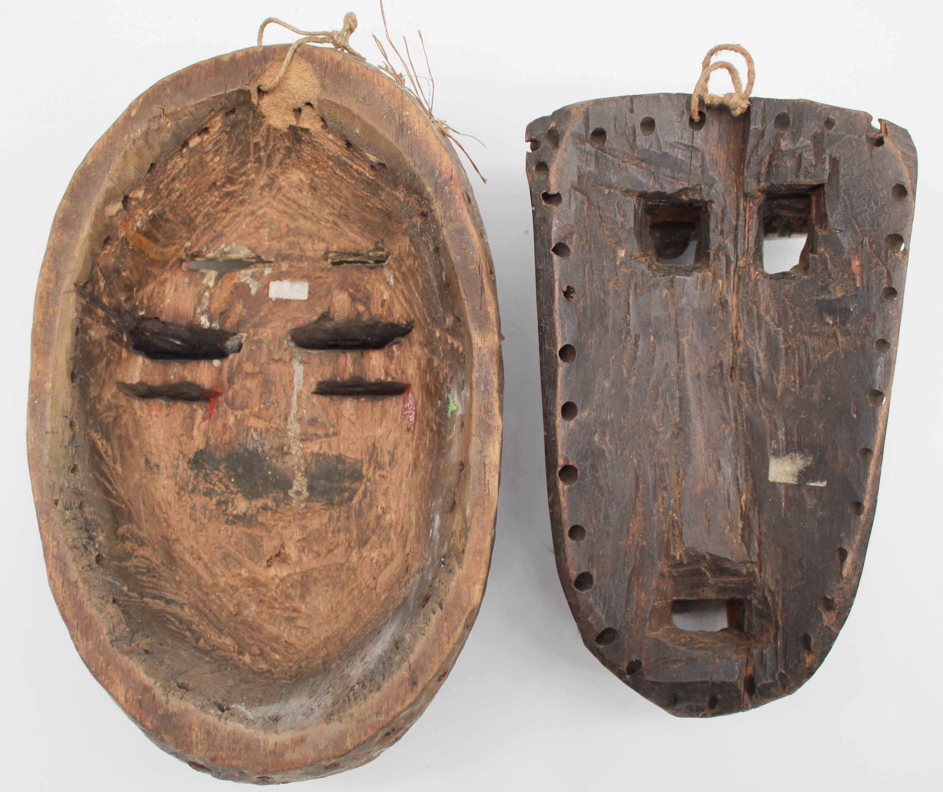 2 masks. Probably West Africa. Also Gaegon, Liberia, Ivory Coast? - Bild 6 aus 7