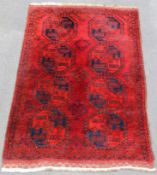 Ersari main carpet. Turkmenistan. Antique. About 100 - 150 years old.