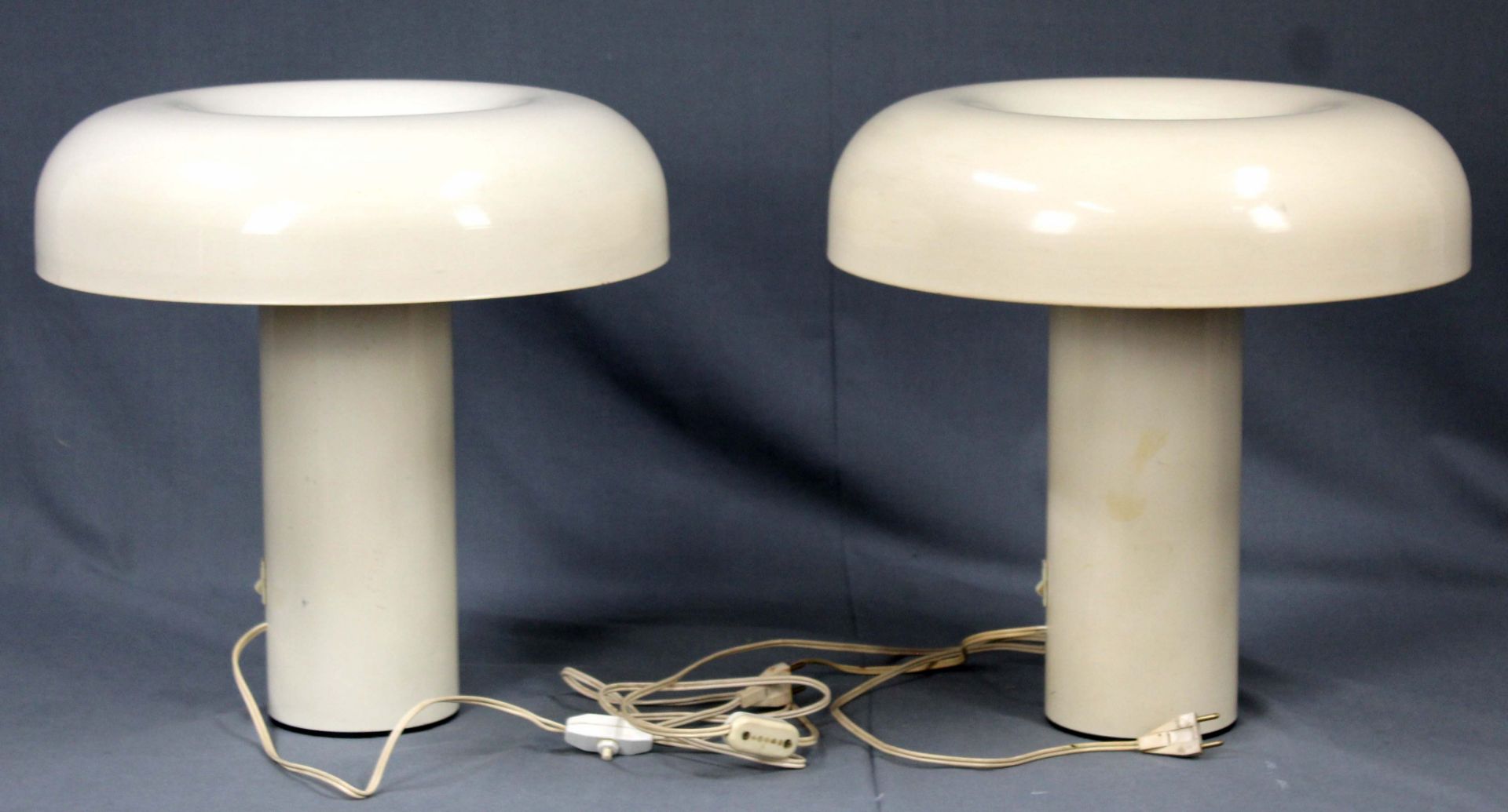 A pair of mushroom lamps. 1970's. - Bild 8 aus 12